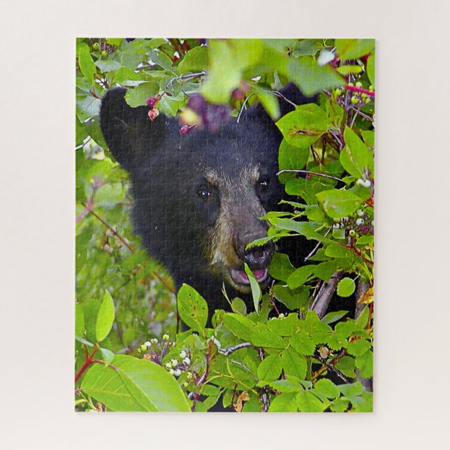 Puzzle Cubes d'ours noirs. (Vertical)
