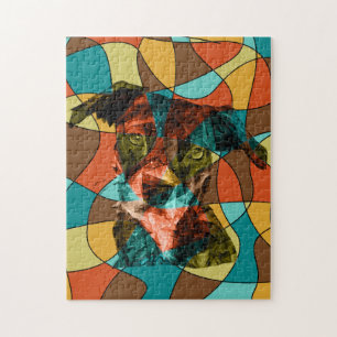 Puzzle cubisme de chien