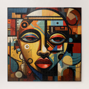 Puzzle Cubisme de femme africaine