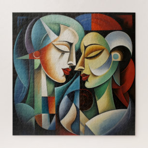 Puzzle Cubisme féminin en couple