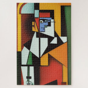 Puzzle Cubiste Abstrait Bartender