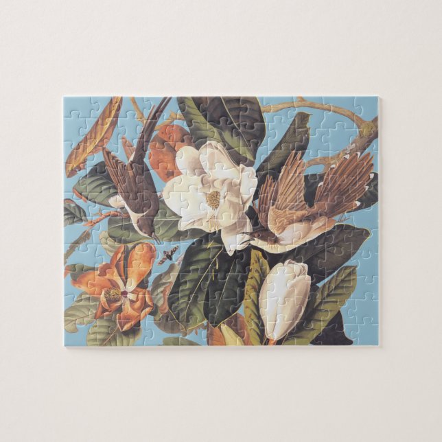 Puzzle Cuckoo noir d'Audubon (Horizontal)