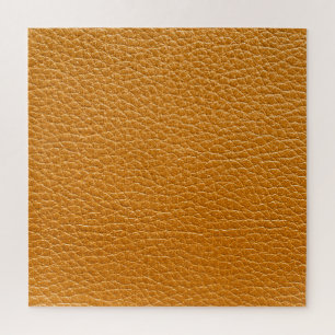 Puzzle Cuir Brown, Arrière - plan de texture de fermeture