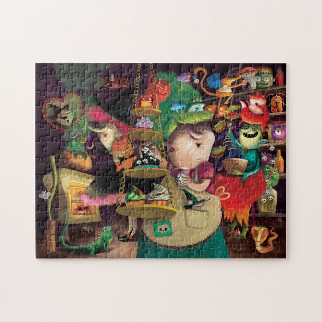 Puzzle Cuisine de sorcières de Halloween (Horizontal)
