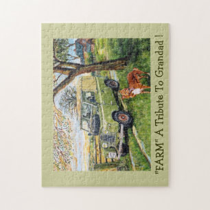 Puzzle "CULTIVEZ" un hommage au papy ! Casse-tête