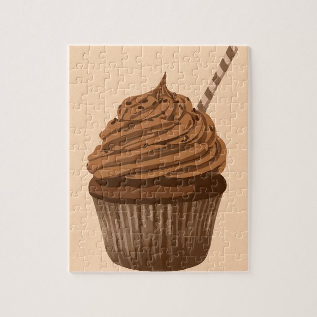Puzzle Cupcake au chocolat (Vertical)