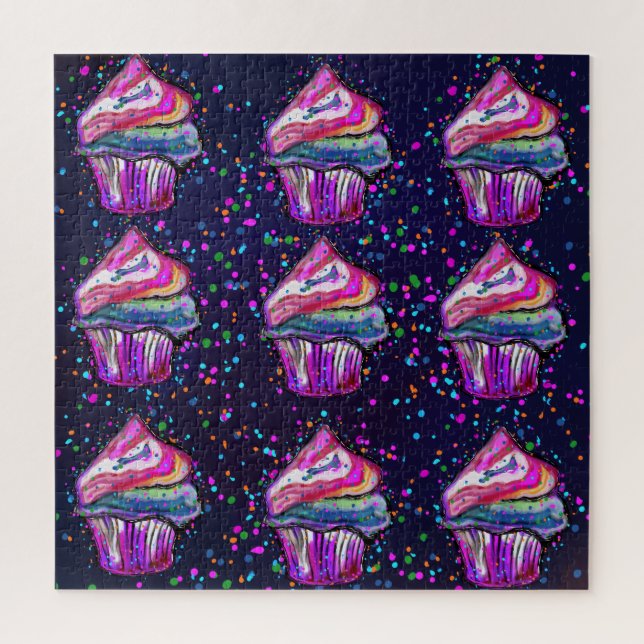 Puzzle Cupcakes  (Vertical)