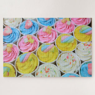 Puzzle Cupcakes avec Frosting Pastel