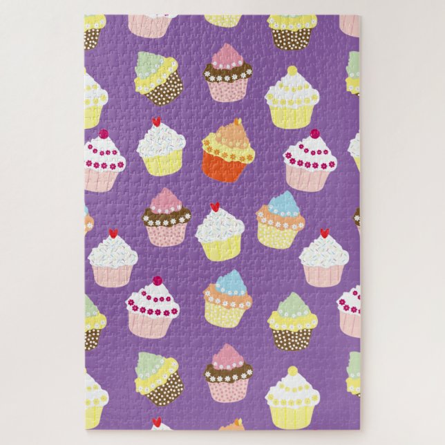 Puzzle Cupcakes Delicious Decorated Birthday (Vertical)