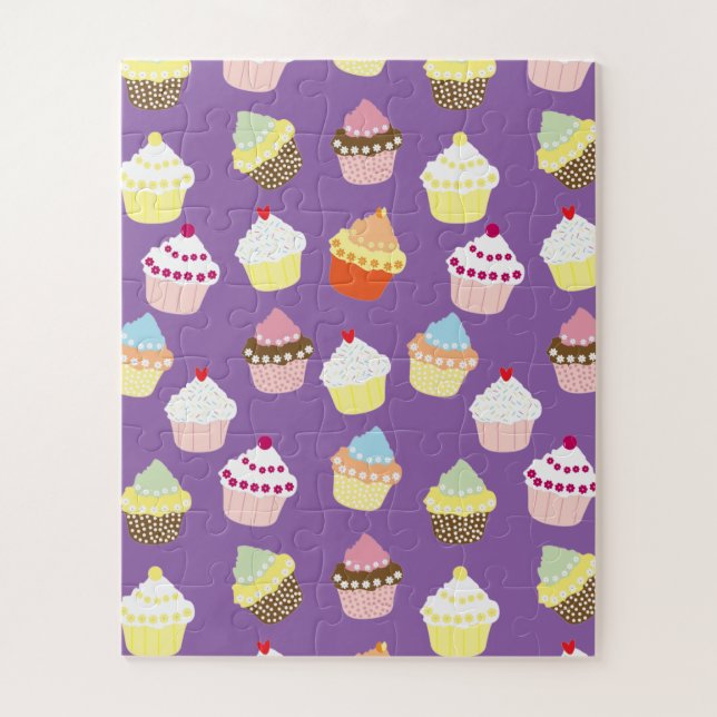 Puzzle Cupcakes Delicious Decorated Birthday (Vertical)