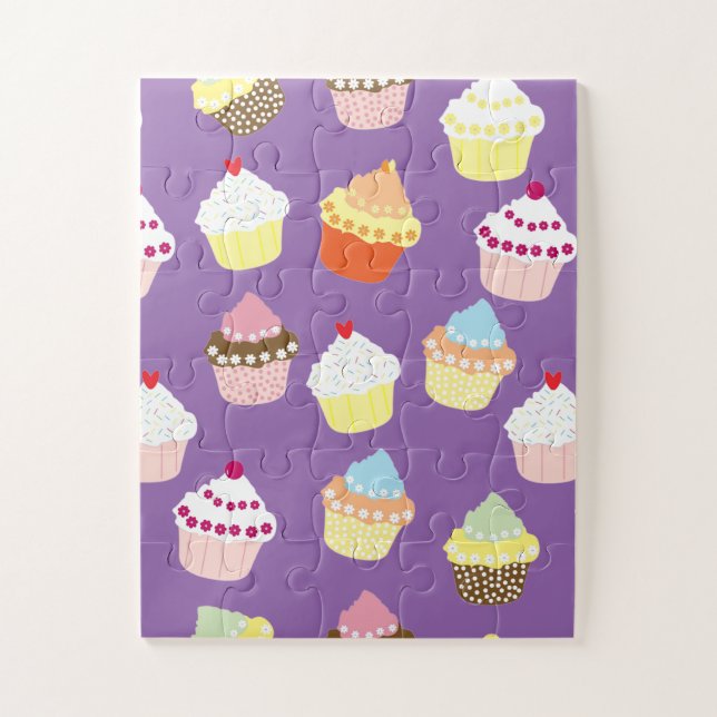 Puzzle Cupcakes Delicious Decorated Birthday (Vertical)