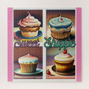 Puzzle Cupcakes-Pop Art coloré