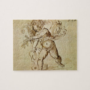 Puzzle Cupidon avec un violon par Domenico Campagnola