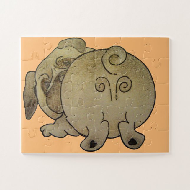 Puzzle cuppy dog (Horizontal)