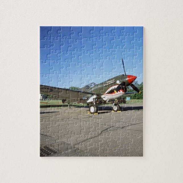 Puzzle Curtiss P-40 Warhawk, au salon de l'aéronautique (Vertical)
