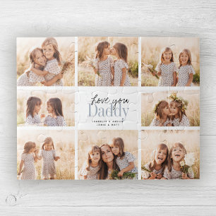 Puzzle Custom Love You Papa Fête des pères Photo Collag