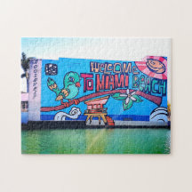 Custom Miami Beach Floride Bienvenue Graffiti Adul