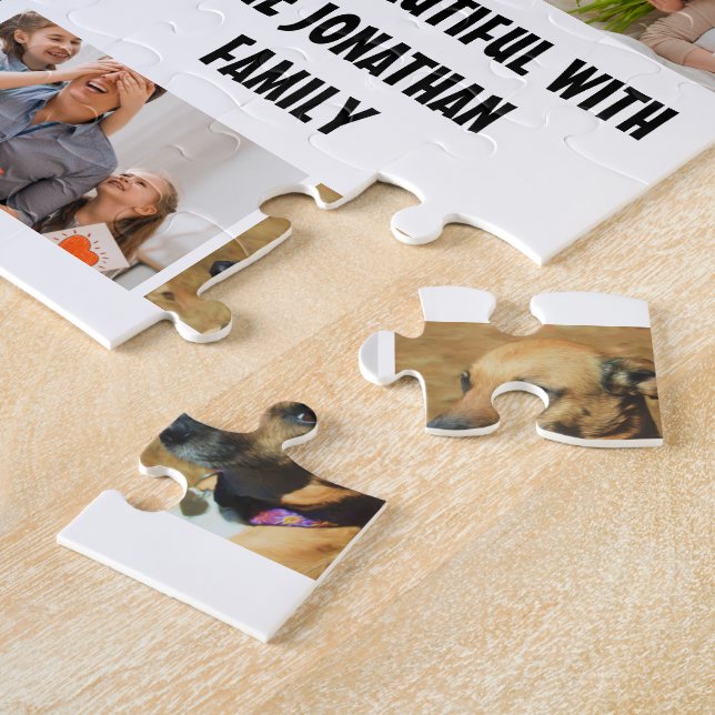 Puzzle Custom Modern Family 14 Photo Collage Modèle (Côté)