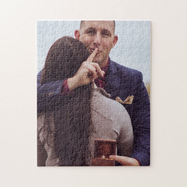 Puzzle Custom photo engagement  (Vertical)