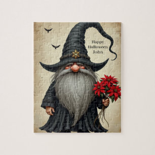 PUZZLE Customizable Halloween Wizard Wizard Gnome