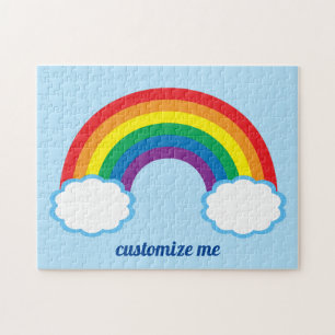 Puzzle Cute arc-en-ciel personnalisé