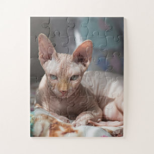 Puzzle Cute Chat Lounge sans fourrure
