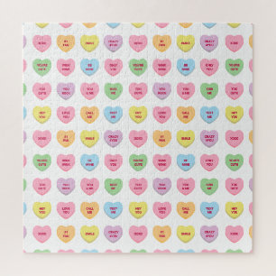 Puzzle Cute drôle girly conversation personnalisée bonbon