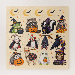 PUZZLE Cute Halloween Animals