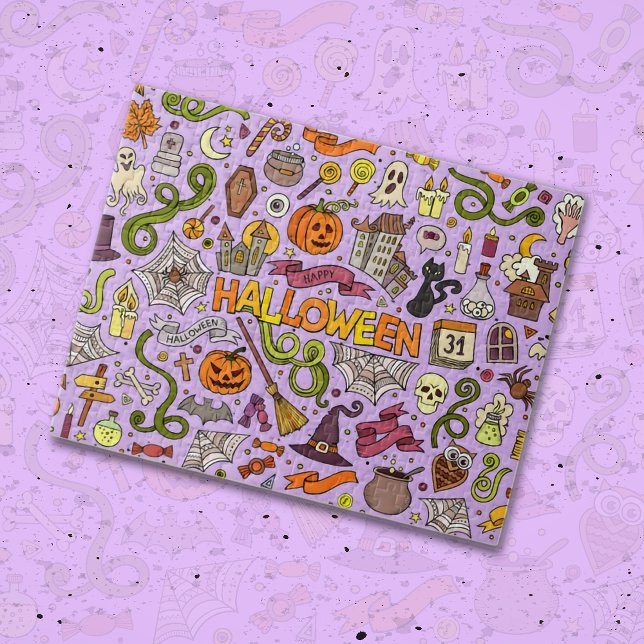 Puzzle Cute Halloween Doodle Pattern (Créateur téléchargé)