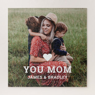 Puzzle Cute Heart Love You Maman Fête des Mères Photo