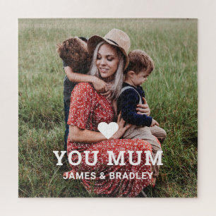 Puzzle Cute Heart Love You Maman's Day Photo