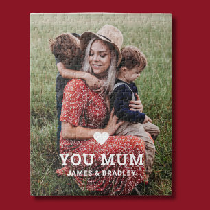 Puzzle Cute Heart Love You Maman's Day Photo