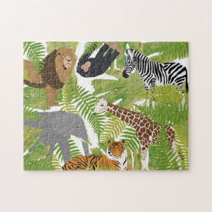 Puzzle Cute Jungle Animaux Safari Garçon   Fille