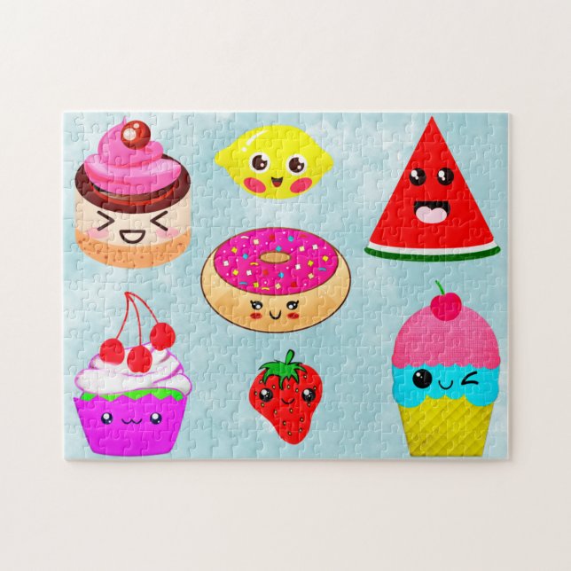 Puzzle Cute Kawai Fruit & Sweets Enfants (Horizontal)