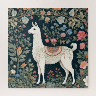 Puzzle Cute Llama Élégant Floral