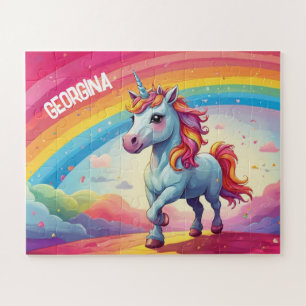 Puzzle Cute Magique Personnalisée Unicorne