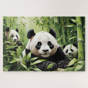 Puzzle Cute ours panda