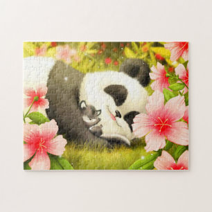 Puzzle Cute Pandas