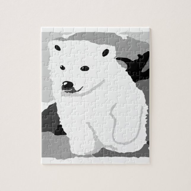 Puzzle Cute Polar ours art cadeaux et accessoires (Vertical)