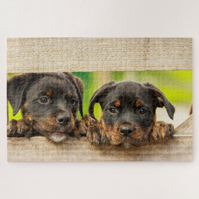 Puzzle Cute Puppy Dog (Horizontal)