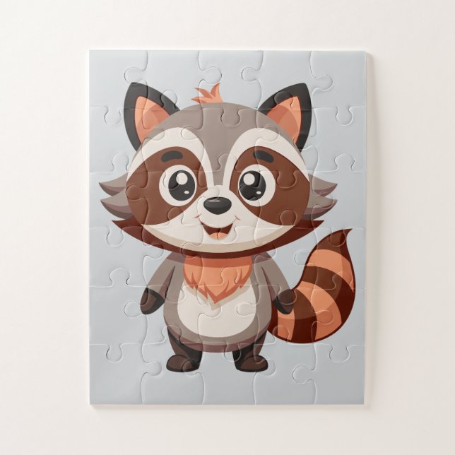 Puzzle Cute Racoon (Vertical)