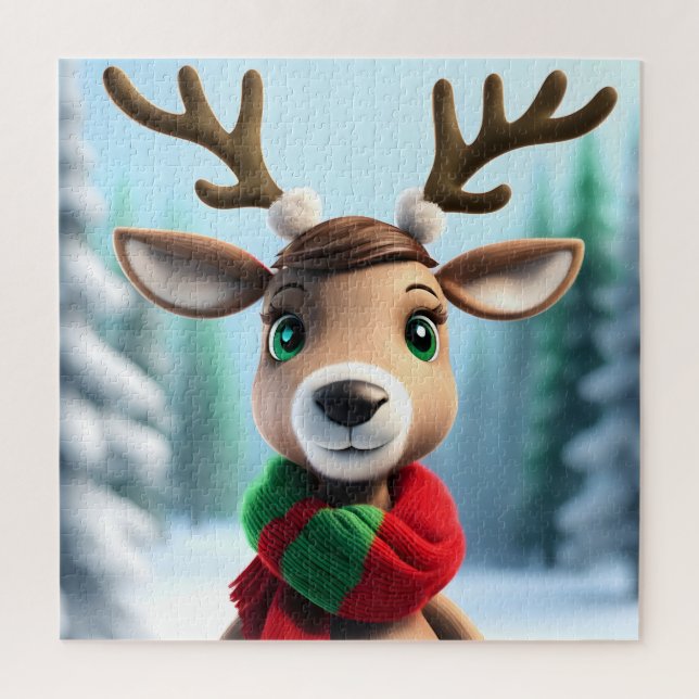 Puzzle Cute Reindeer (Vertical)
