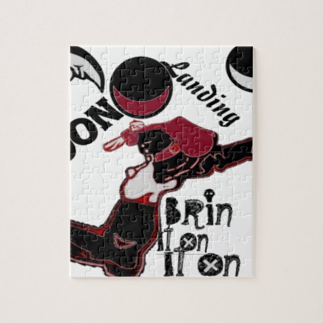 Puzzle Cute rétro vintage Apportez-le sur Lune Landing Ho (Vertical)