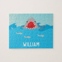 Cute Shark in Water Nom d'ajout