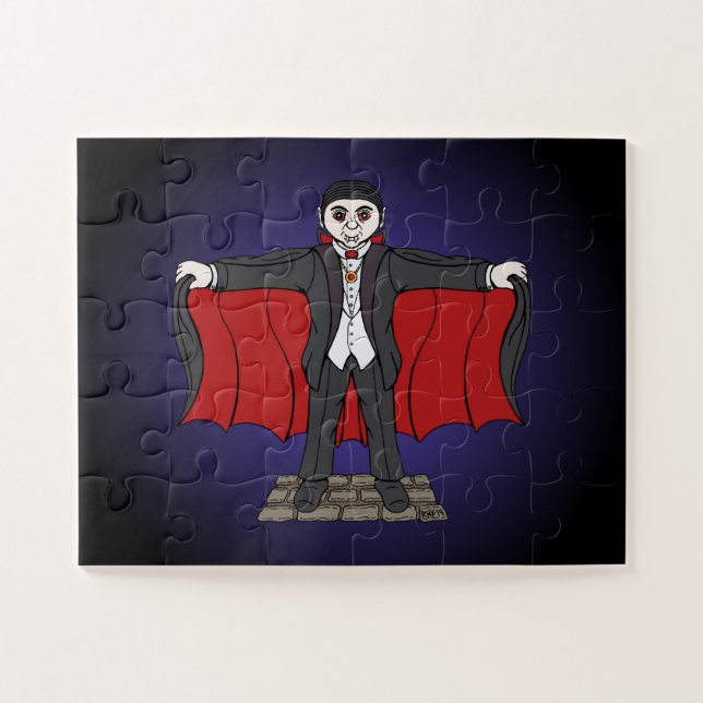 Puzzle Cute Vampire/Dracula (Horizontal)