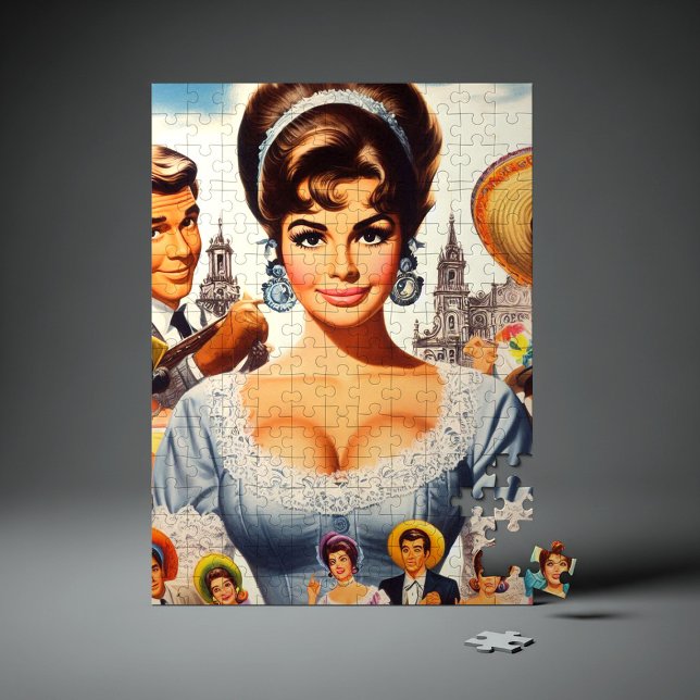Puzzle Cute Vintage Woman (Créateur téléchargé)