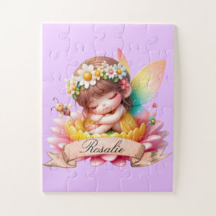 Puzzle Cute Whimsical Floral Doux Rêves Dormir Fée