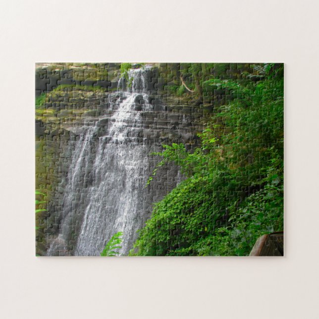 Puzzle Cuyahoga Le vin de brandy tombe dans l'Ohio. (Horizontal)