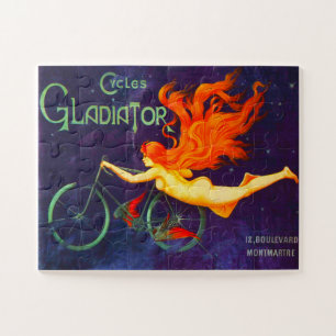Puzzle Cycles Gladiator Affiche publicitaire vintage de c