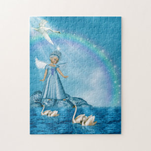 Puzzle Cygnes Blanches Et Angel